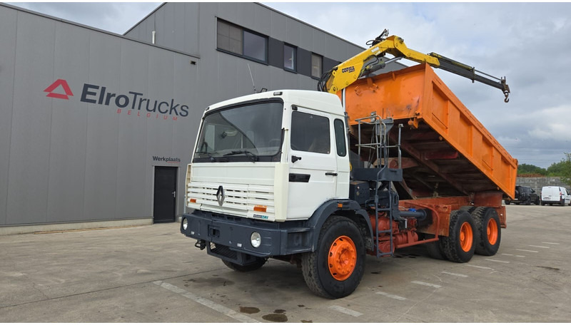 Renault G 300 Manager (POMPE MANUELLE / GRUE COPMA 90.2 / LAMES / 6X4 / GRAND PONT) - 덤프트럭, 크레인 트럭 : 사진 1 Renault G 300 Manager (POMPE MANUELLE / GRUE COPMA 90.2 / LAMES / 6X4 / GRAND PONT) - 덤프트럭, 크레인 트럭 : 사진 1