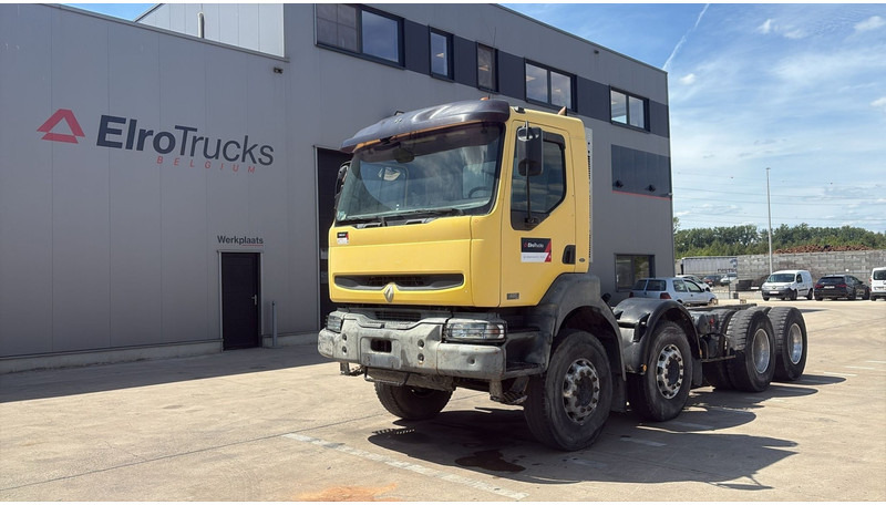 Renault KERAX 420 (BOITE MANUELLE / 8X4 / LAMES / MANUAL GEARBOX) - 캡 새시 트럭 : 사진 1 Renault KERAX 420 (BOITE MANUELLE / 8X4 / LAMES / MANUAL GEARBOX) - 캡 새시 트럭 : 사진 1