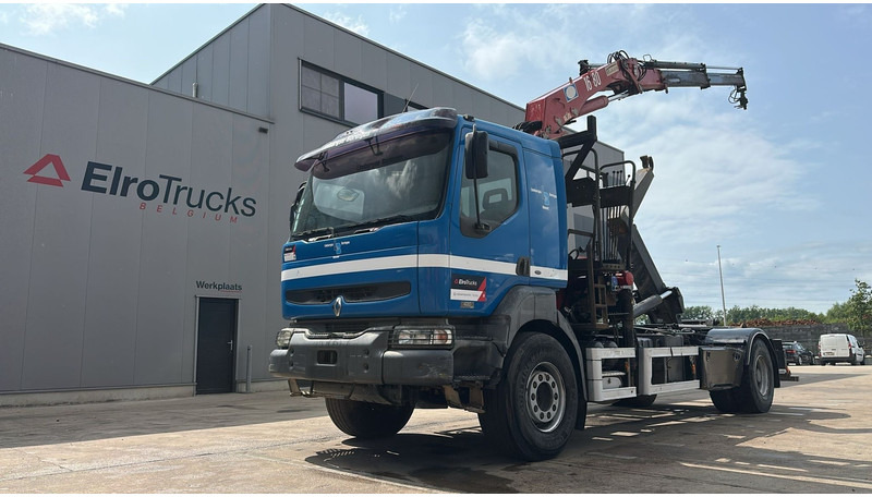 Renault KERAX 420 (HMF 1683 K2 / BE TRUCK / LAMES / GRAND PONT / BOITE MANUELLE) - 후크 리프트 트럭, 크레인 트럭 : 사진 1 Renault KERAX 420 (HMF 1683 K2 / BE TRUCK / LAMES / GRAND PONT / BOITE MANUELLE) - 후크 리프트 트럭, 크레인 트럭 : 사진 1