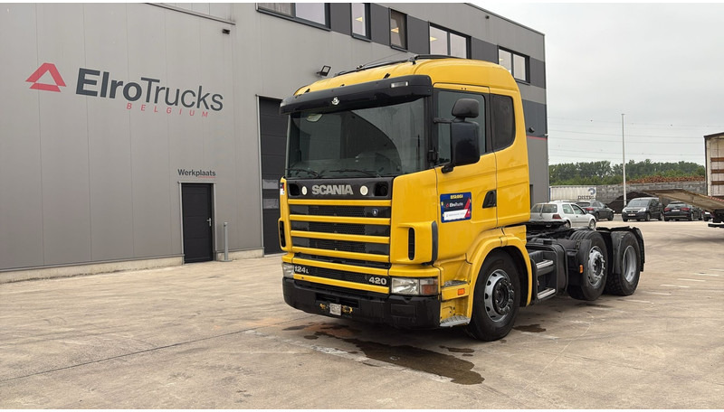 Scania 124-420 (6X2 / 8 TYRES / ORIGINAL TRACTOR UNIT / FRONT STEEL) - 트랙터 유닛 : 사진 1 Scania 124-420 (6X2 / 8 TYRES / ORIGINAL TRACTOR UNIT / FRONT STEEL) - 트랙터 유닛 : 사진 1