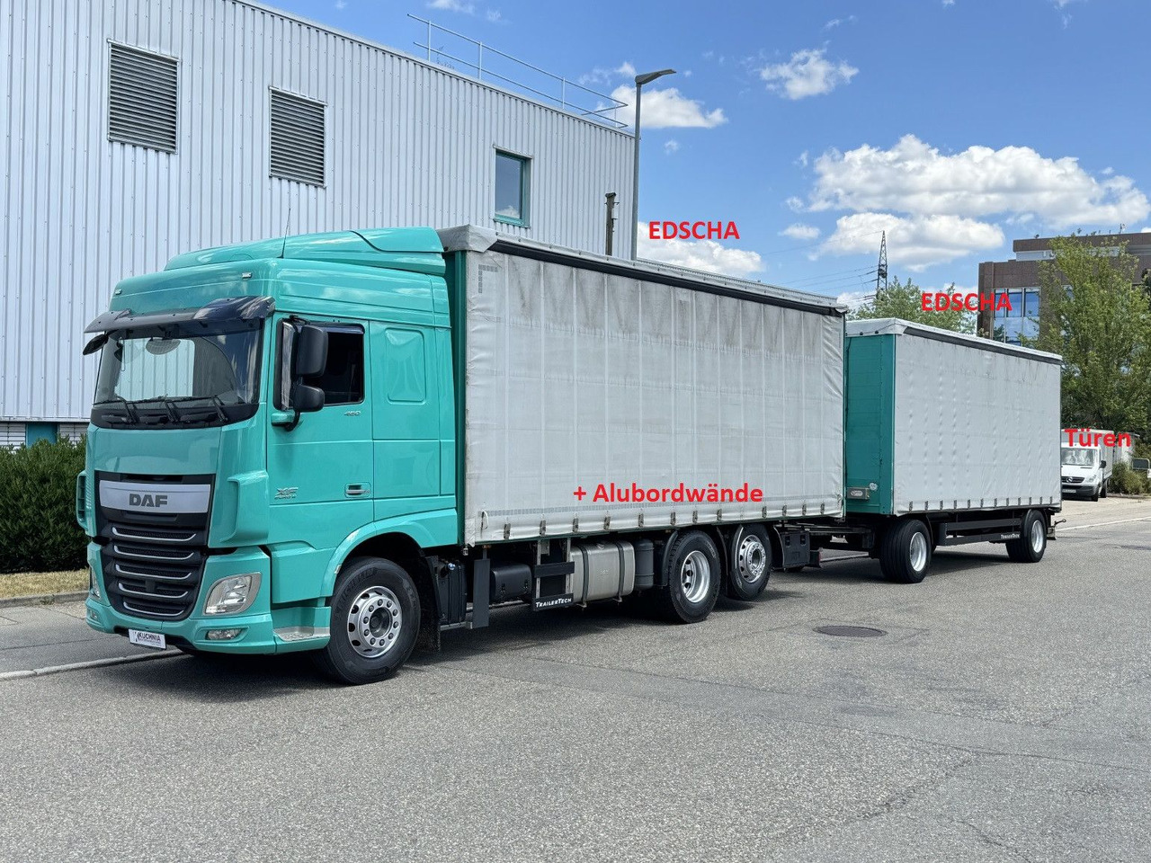 DAF XF460 6x2 Schiebeplane-Zug EDSCHA Bordwände - 커튼사이더 트럭 : 사진 1 DAF XF460 6x2 Schiebeplane-Zug EDSCHA Bordwände - 커튼사이더 트럭 : 사진 1