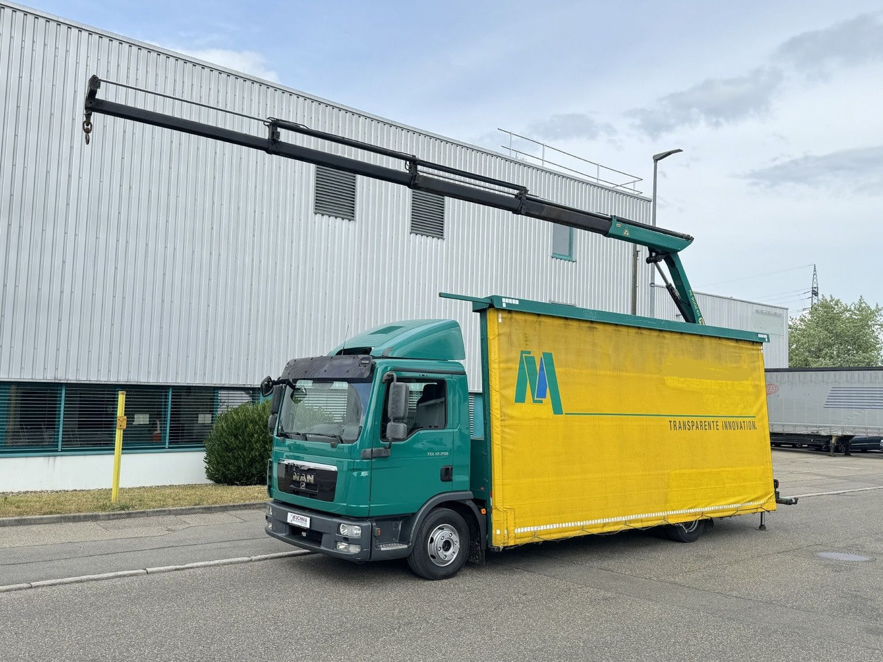 MAN TGL 12.250 Glastransport Kran PK9002 Funk Klima - 크레인 트럭 : 사진 3 MAN TGL 12.250 Glastransport Kran PK9002 Funk Klima - 크레인 트럭 : 사진 3