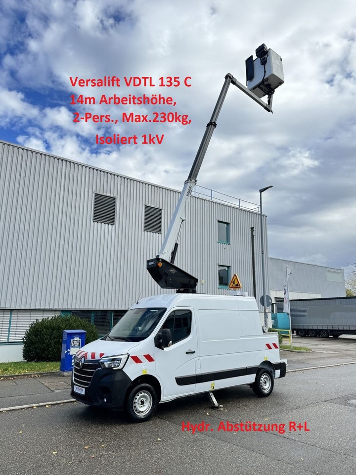 Renault MASTER Versalift VDTL 135 C, 14m 230kg Abstützun - 트럭 탑재 고가작업 플랫폼 : 사진 1 Renault MASTER Versalift VDTL 135 C, 14m 230kg Abstützun - 트럭 탑재 고가작업 플랫폼 : 사진 1