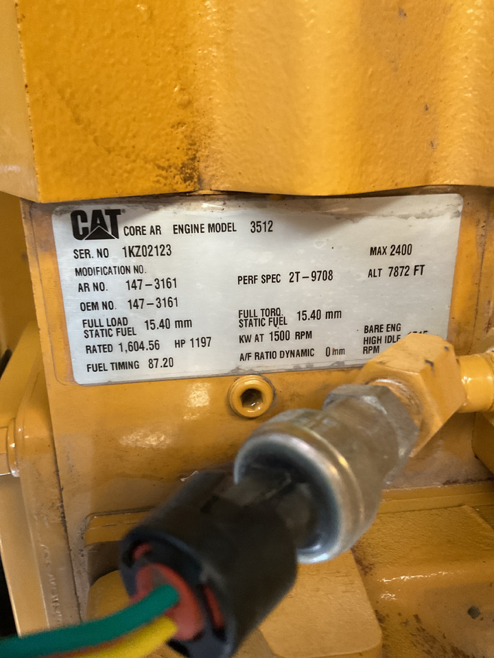 Caterpillar 3512HD, 1275KVA Generatorset. Like brand new. Low standby hours. - 발전기 세트 : 사진 3 Caterpillar 3512HD, 1275KVA Generatorset. Like brand new. Low standby hours. - 발전기 세트 : 사진 3