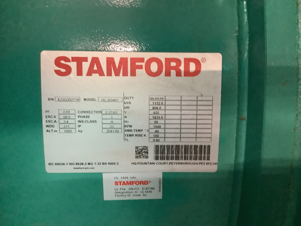 신규 발전기 세트 Cummins C1100D5B. 1100KVA Generator. Brand new. : 사진 7 신규 발전기 세트 Cummins C1100D5B. 1100KVA Generator. Brand new. : 사진 7