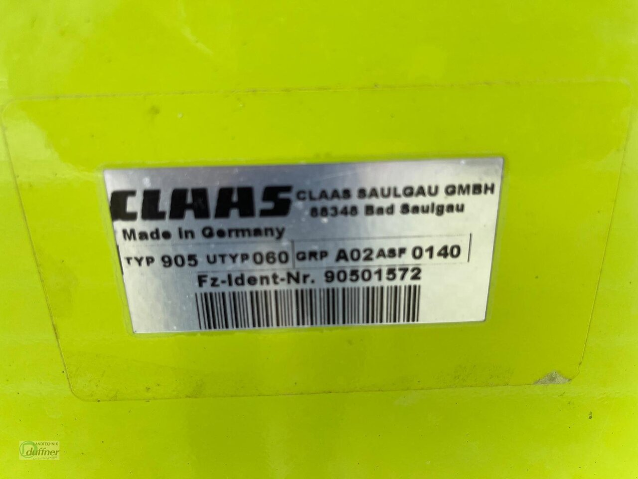 CLAAS PU 300 HD L Pro - 콤바인 헤더 트레일러 : 사진 4 CLAAS PU 300 HD L Pro - 콤바인 헤더 트레일러 : 사진 4