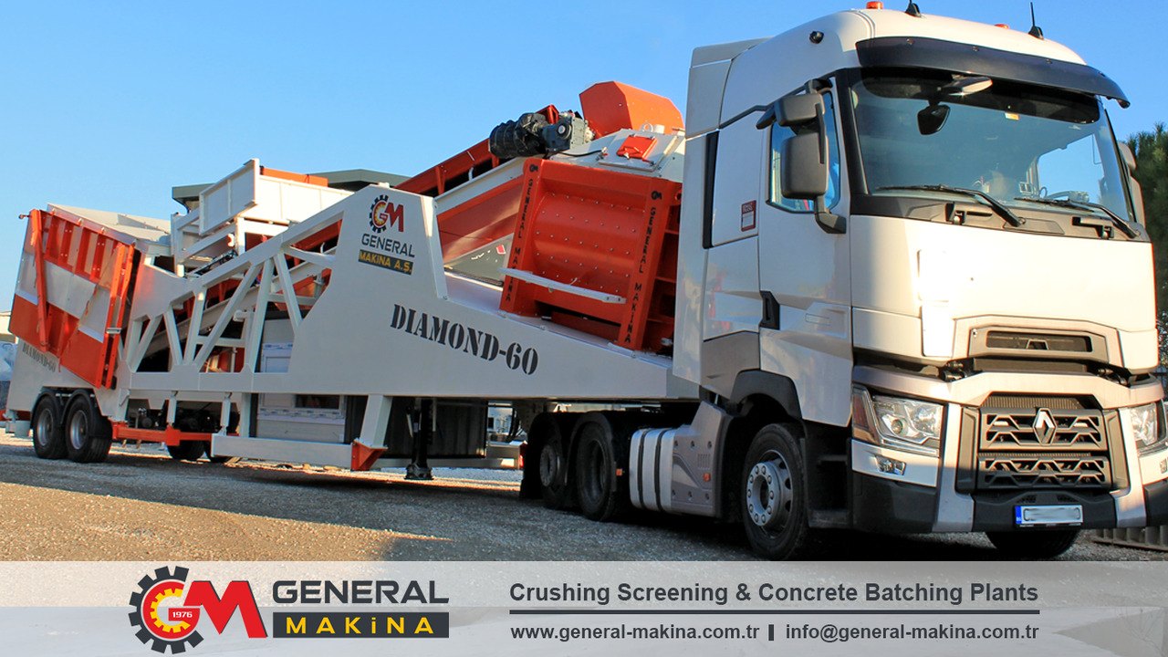 General Makina Diamond 60 m3 Mobile Concrete Batching Plant - 콘크리트 플랜트 : 사진 1 General Makina Diamond 60 m3 Mobile Concrete Batching Plant - 콘크리트 플랜트 : 사진 1