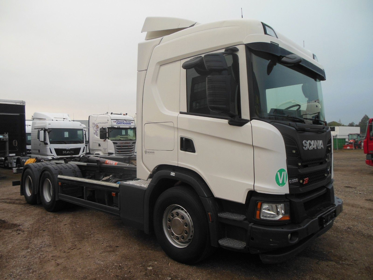 Scania G500, 6X4, VOLL LUFT, PALFINGER T20 - 후크 리프트 트럭 : 사진 2 Scania G500, 6X4, VOLL LUFT, PALFINGER T20 - 후크 리프트 트럭 : 사진 2