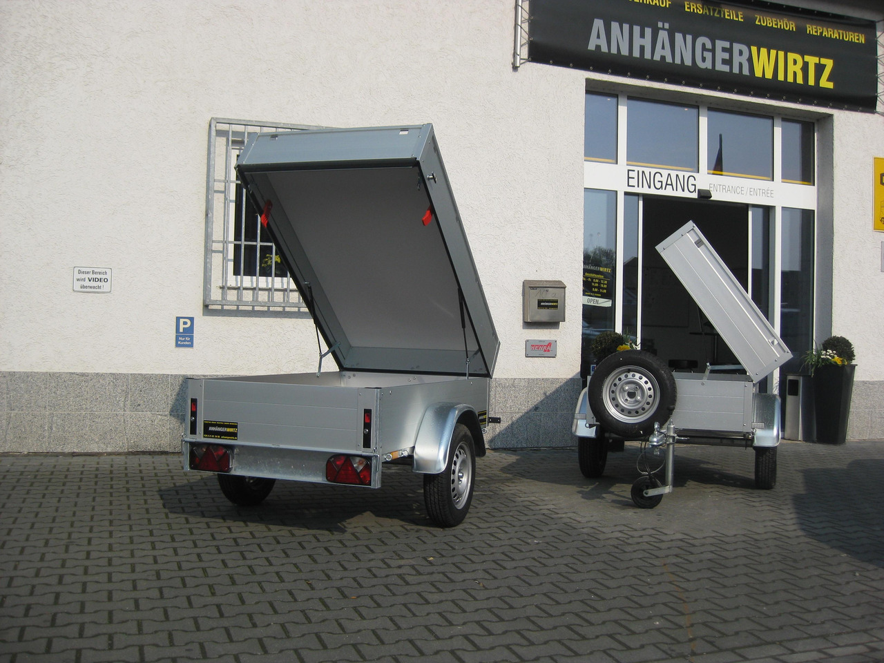 ALUBOXX Deckelanhänger GT 500 HT 181x101x48cm (XXS) 500kg - 자동차 트레일러 : 사진 3 ALUBOXX Deckelanhänger GT 500 HT 181x101x48cm (XXS) 500kg - 자동차 트레일러 : 사진 3