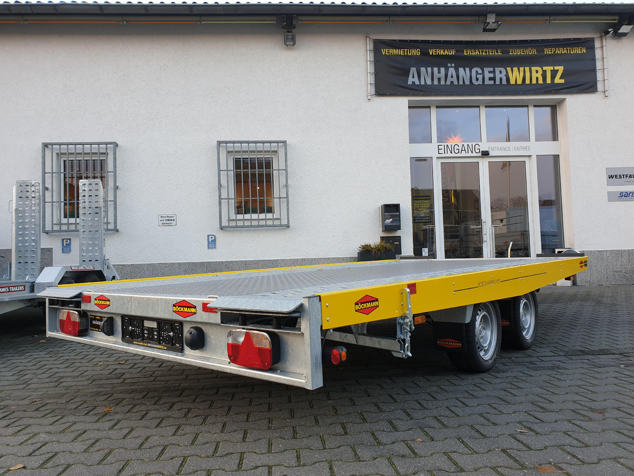 Böckmann AH 4320/35 430x208cm easyload ankipbar Aluboden 3500kg - 오토트랜스포터 트레일러 : 사진 4 Böckmann AH 4320/35 430x208cm easyload ankipbar Aluboden 3500kg - 오토트랜스포터 트레일러 : 사진 4
