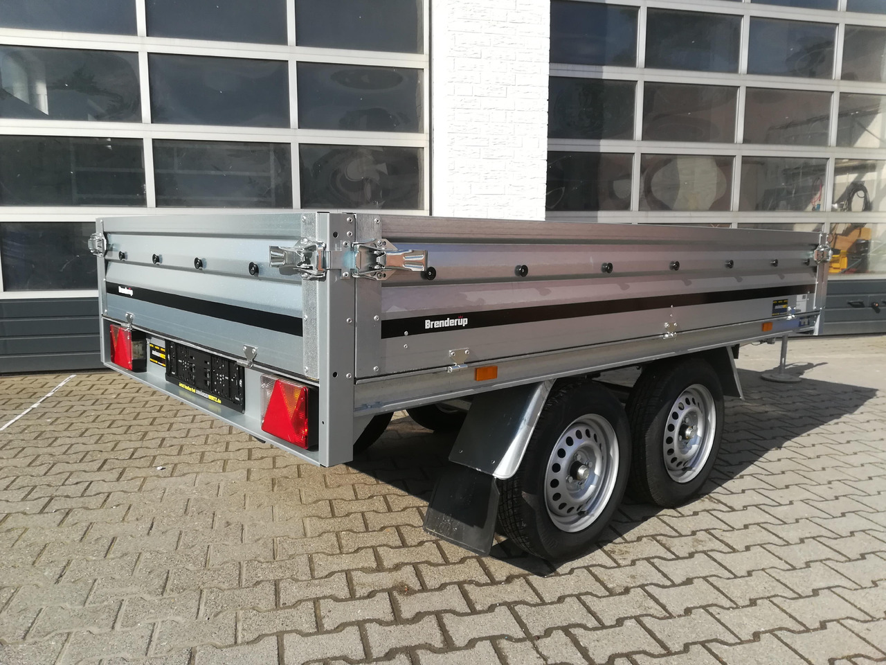 드롭사이드/ 플랫베드 트레일러 Brenderup 3251 STB 1000 Tandemachse 250x142x35cm (S) 13" 1000kg Januar Aktion : 사진 7