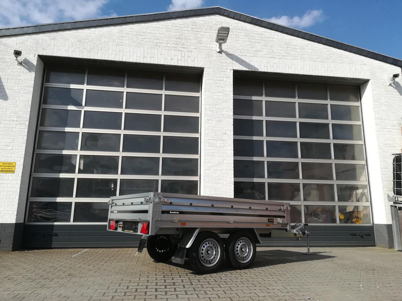드롭사이드/ 플랫베드 트레일러 Brenderup 3251 STB 1000 Tandemachse 250x142x35cm (S) 13" 1000kg Januar Aktion : 사진 8