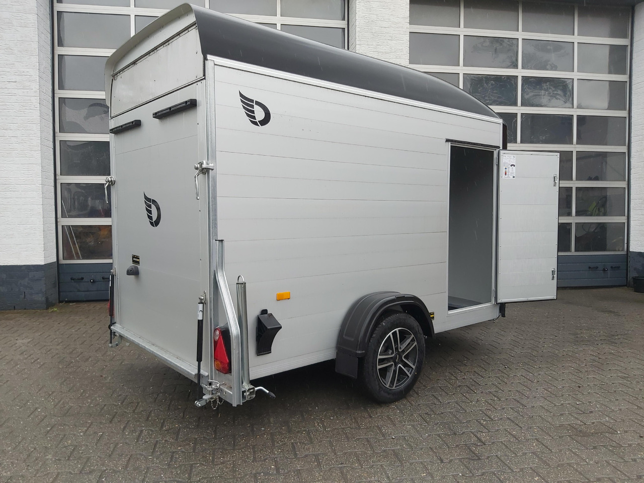 밀폐형 박스 트레일러 Cargo Roadster 300 300x150x184cm Alu Poly black Seitentür Alufelgen Pullman 100 km/H 1300kg : 사진 7