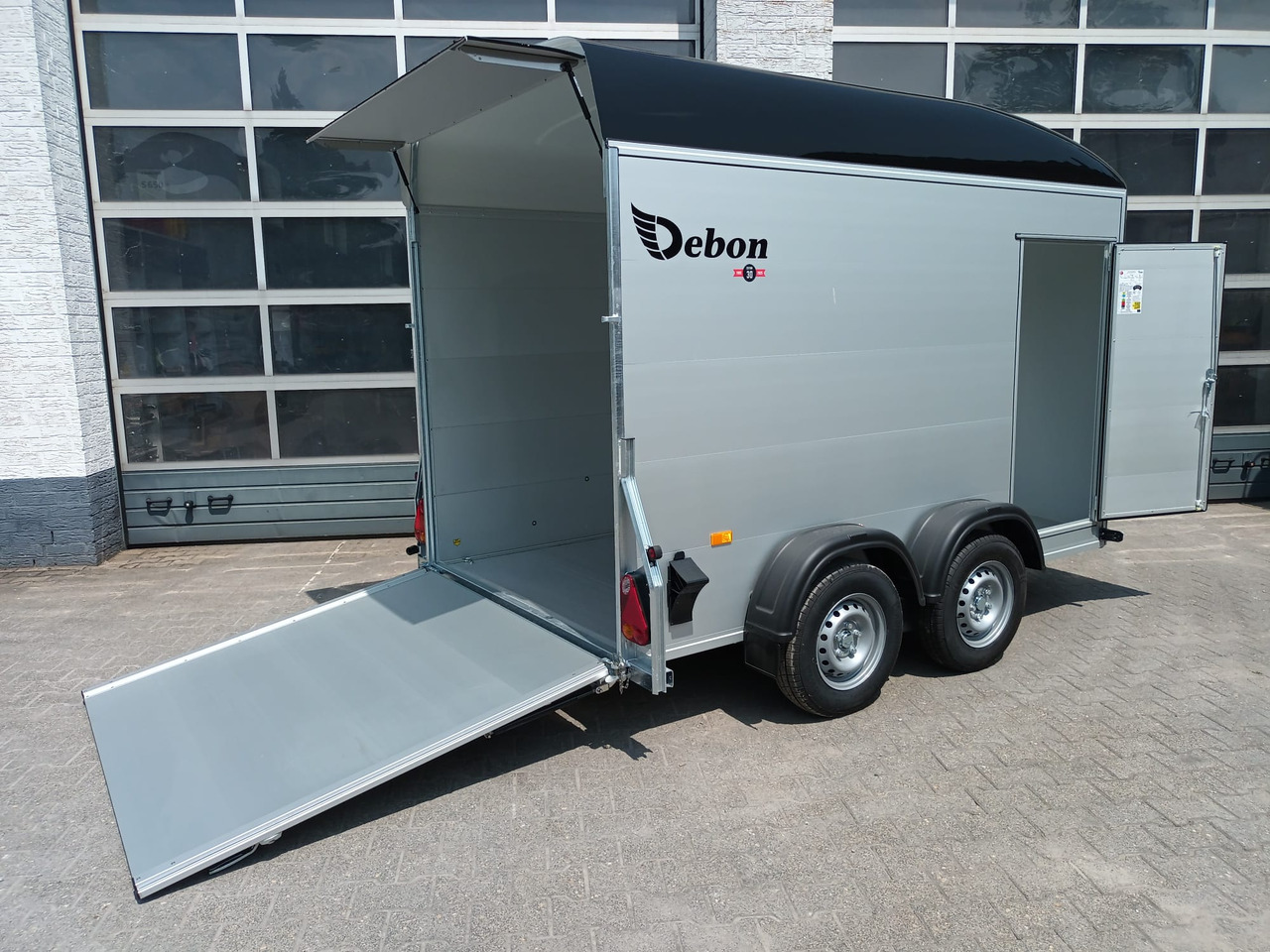 자동차 트레일러 Cargo Roadster 500+ 312x167x199cm Alu Poly black Seitentür Pullman 100km/H 2600kg : 사진 9