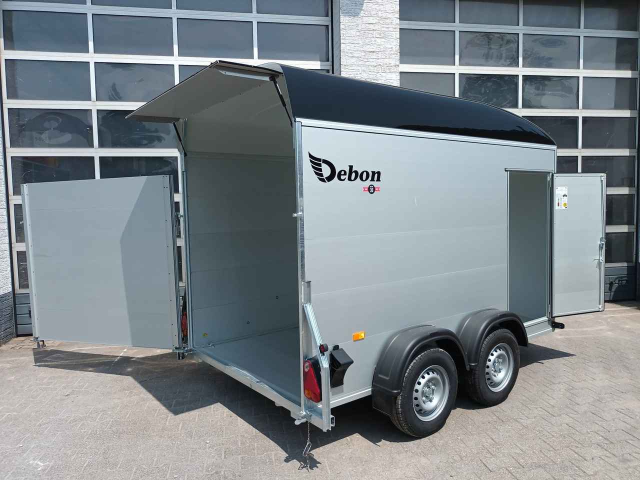 자동차 트레일러 Cargo Roadster 500+ 312x167x199cm Alu Poly black Seitentür Pullman 100km/H 2600kg : 사진 6