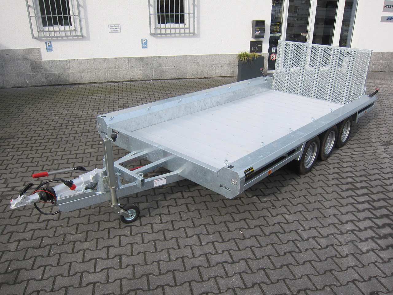 HULCO TERRAX Aluboden 394x188x27cm Heckrampe 100cm Tridem (XL) 3500kg - 플랜트 트레일러 : 사진 1 HULCO TERRAX Aluboden 394x188x27cm Heckrampe 100cm Tridem (XL) 3500kg - 플랜트 트레일러 : 사진 1