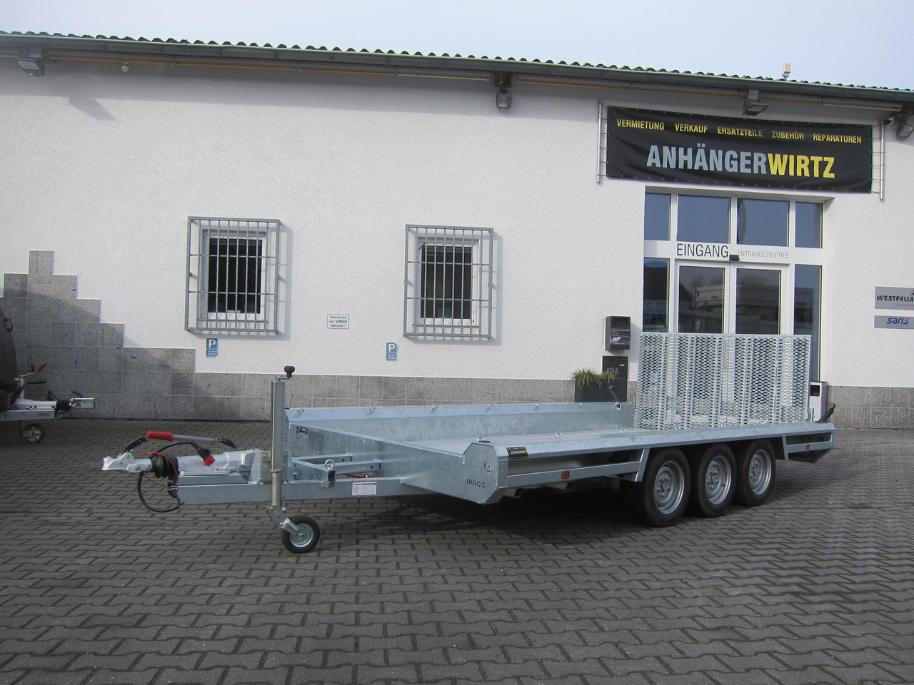 HULCO TERRAX Aluboden 394x188x27cm Heckrampe 100cm Tridem (XL) 3500kg - 플랜트 트레일러 : 사진 2 HULCO TERRAX Aluboden 394x188x27cm Heckrampe 100cm Tridem (XL) 3500kg - 플랜트 트레일러 : 사진 2