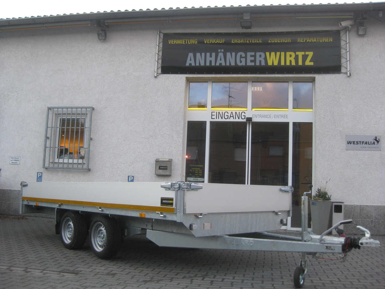Hochlader 406x180x30cm Lfh:63cm 13" niedrig Fahrwerk (XL) 2700kg order Aktion - 드롭사이드/ 플랫베드 트레일러 : 사진 3 Hochlader 406x180x30cm Lfh:63cm 13" niedrig Fahrwerk (XL) 2700kg order Aktion - 드롭사이드/ 플랫베드 트레일러 : 사진 3