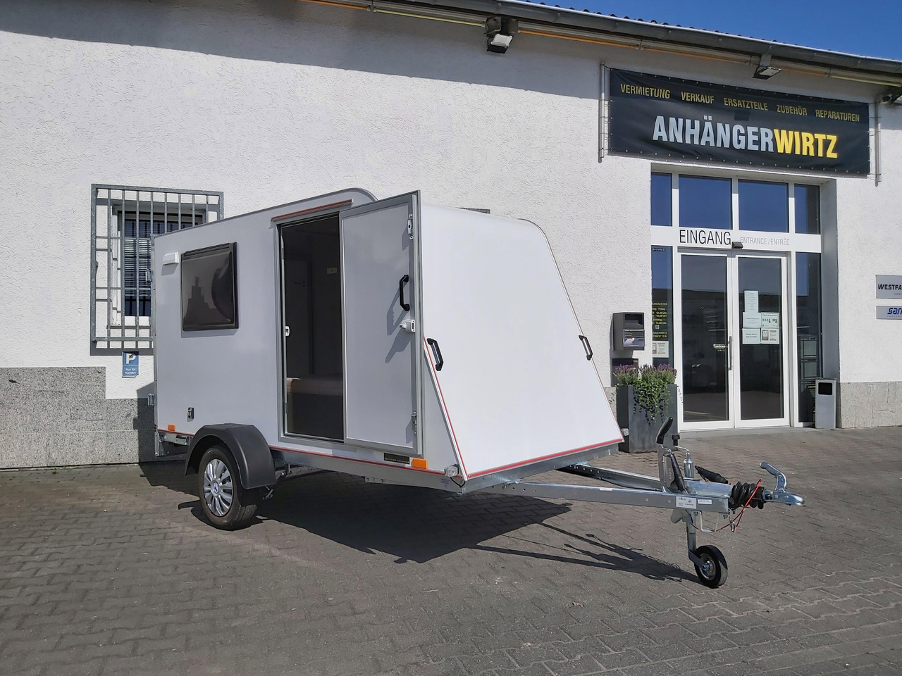 캐러밴 Kargo Camp TFS S Midi 320x150x150cm aero LUX Bett Fenster Seitentür Dachluke Strom 750kg Bremse 2024 : 사진 18