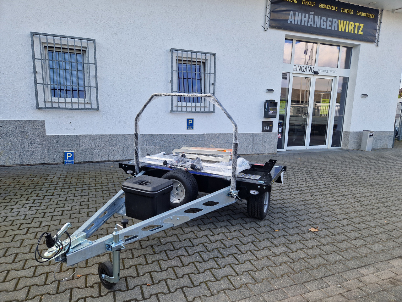 Motorradanhänger Motocamp 1 750 quer 200x107cm Motorrad Roller Fahrrad black 750kg - 오토바이 트레일러 : 사진 4 Motorradanhänger Motocamp 1 750 quer 200x107cm Motorrad Roller Fahrrad black 750kg - 오토바이 트레일러 : 사진 4