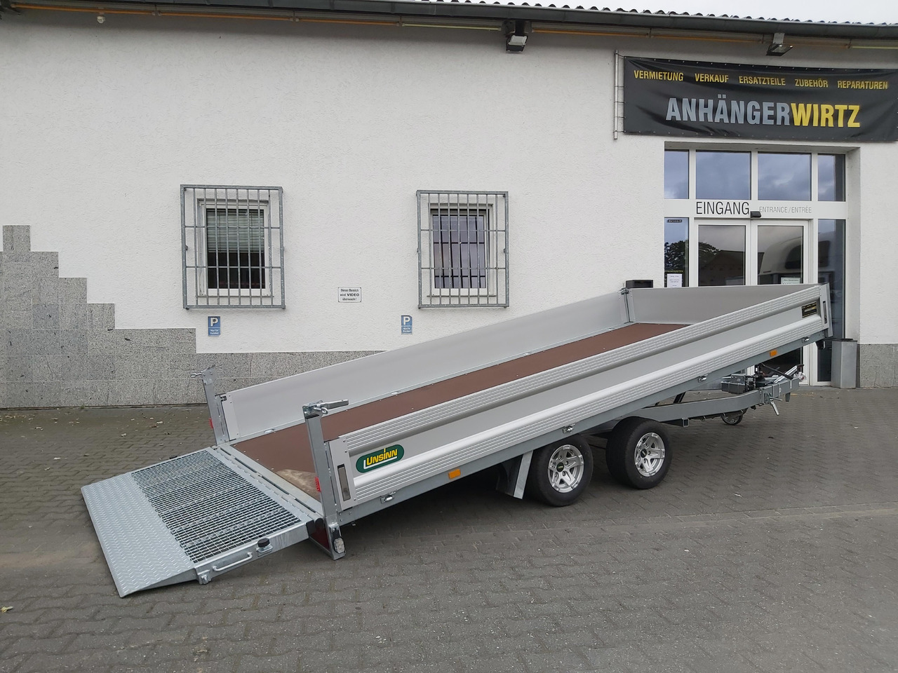 Unsinn Maschinentransporter PKL 3042-10-2040 426x204x350cm easyload Alufelgen 3000kg - 드롭사이드/ 플랫베드 트레일러 : 사진 1 Unsinn Maschinentransporter PKL 3042-10-2040 426x204x350cm easyload Alufelgen 3000kg - 드롭사이드/ 플랫베드 트레일러 : 사진 1