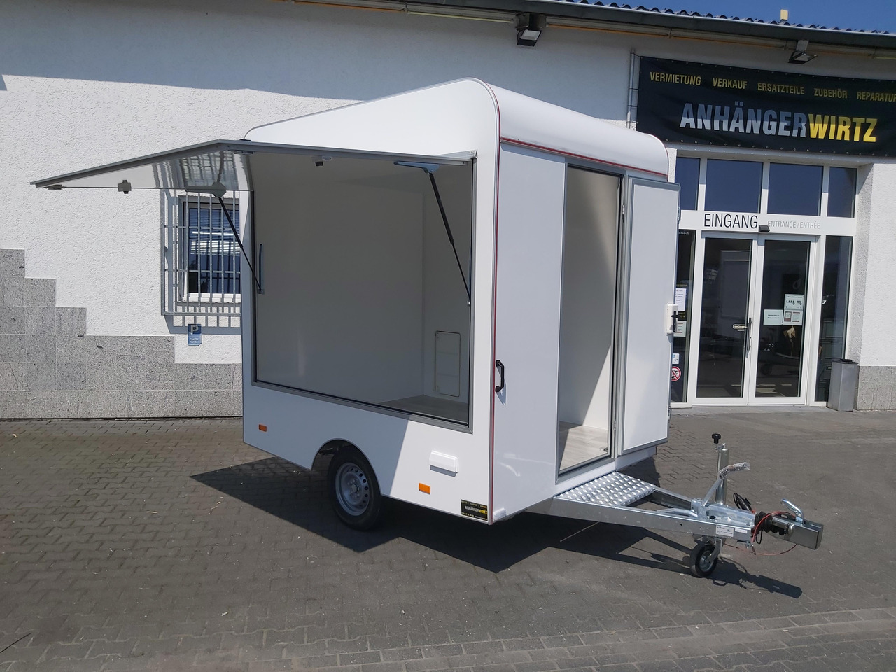 Verkaufsanhänger VK 250 200 aero retro 250cm 1 Verkaufsklappe (S) 1300kg - 자판기 트레일러 : 사진 1 Verkaufsanhänger VK 250 200 aero retro 250cm 1 Verkaufsklappe (S) 1300kg - 자판기 트레일러 : 사진 1