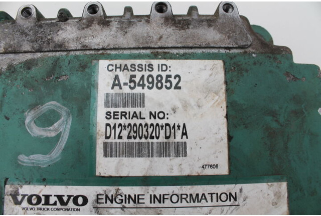 Volvo A-549852 - ECU : 사진 1 Volvo A-549852 - ECU : 사진 1