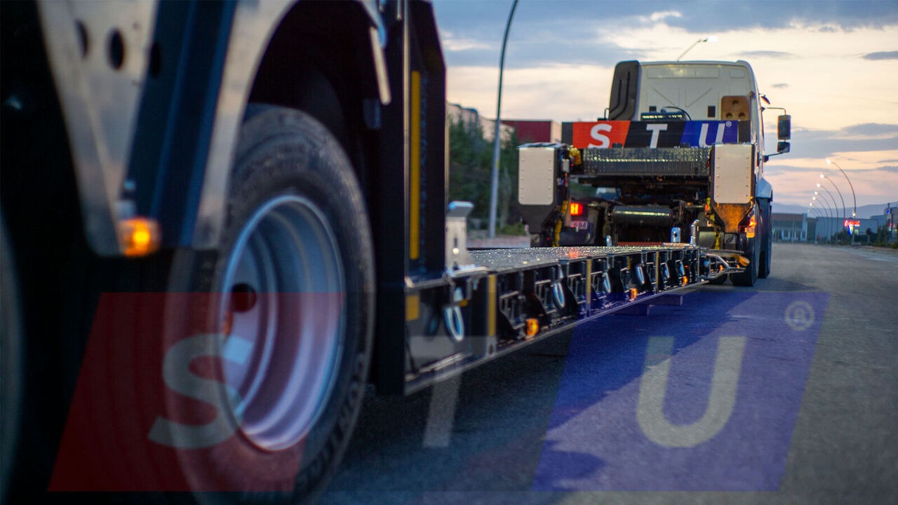 신규 저하대 세미 트레일러 STU 2 Axle Extendable Low Loader : 사진 27