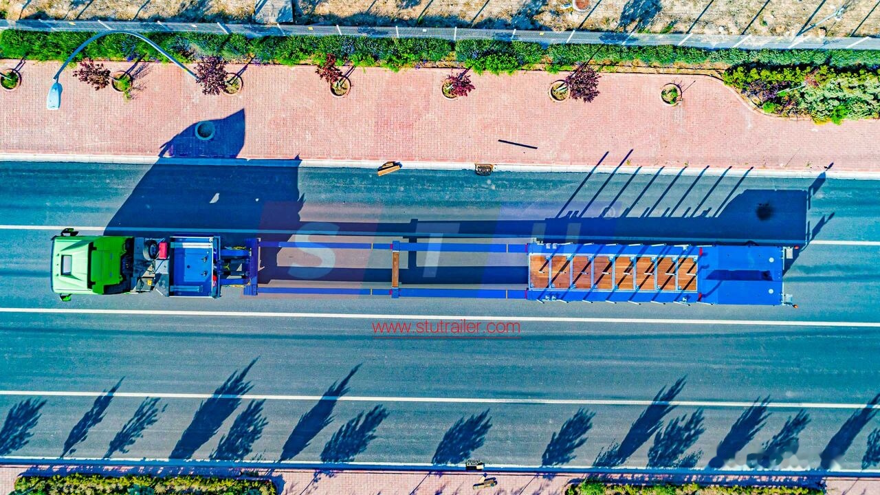 신규 저하대 세미 트레일러 STU 2 Axle Extendable Low Loader : 사진 8