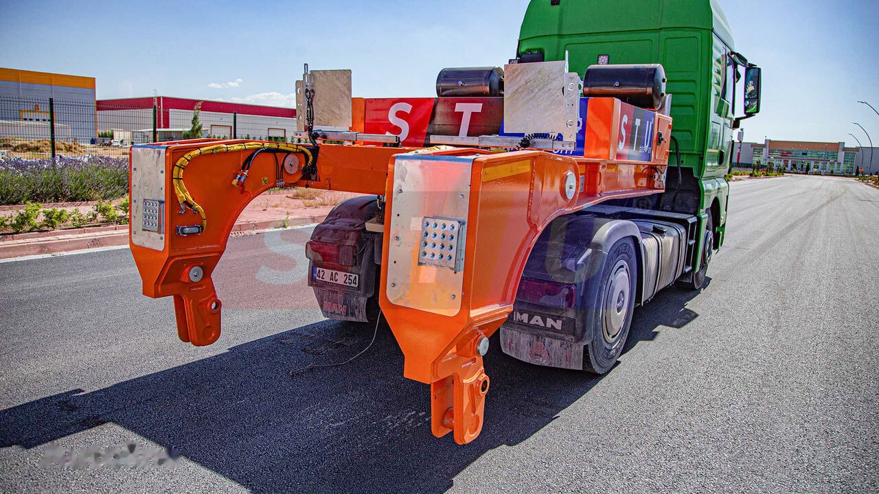 신규 저하대 세미 트레일러 STU 2 Axle Extendable Low Loader : 사진 14