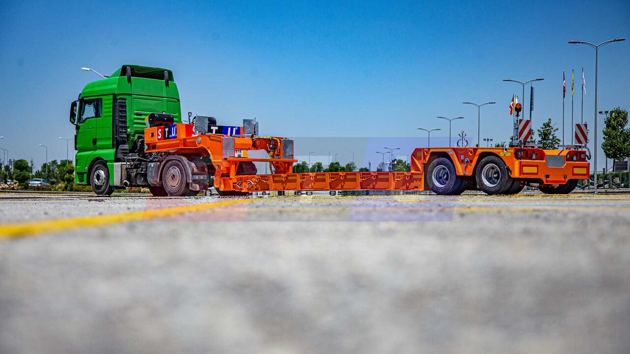 신규 저하대 세미 트레일러 STU 2 Axle Extendable Low Loader : 사진 19