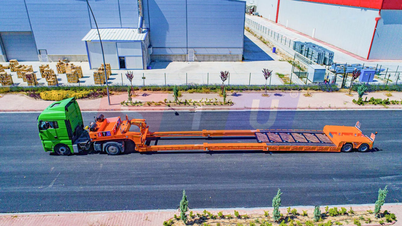 신규 저하대 세미 트레일러 STU 2 Axle Extendable Low Loader : 사진 13