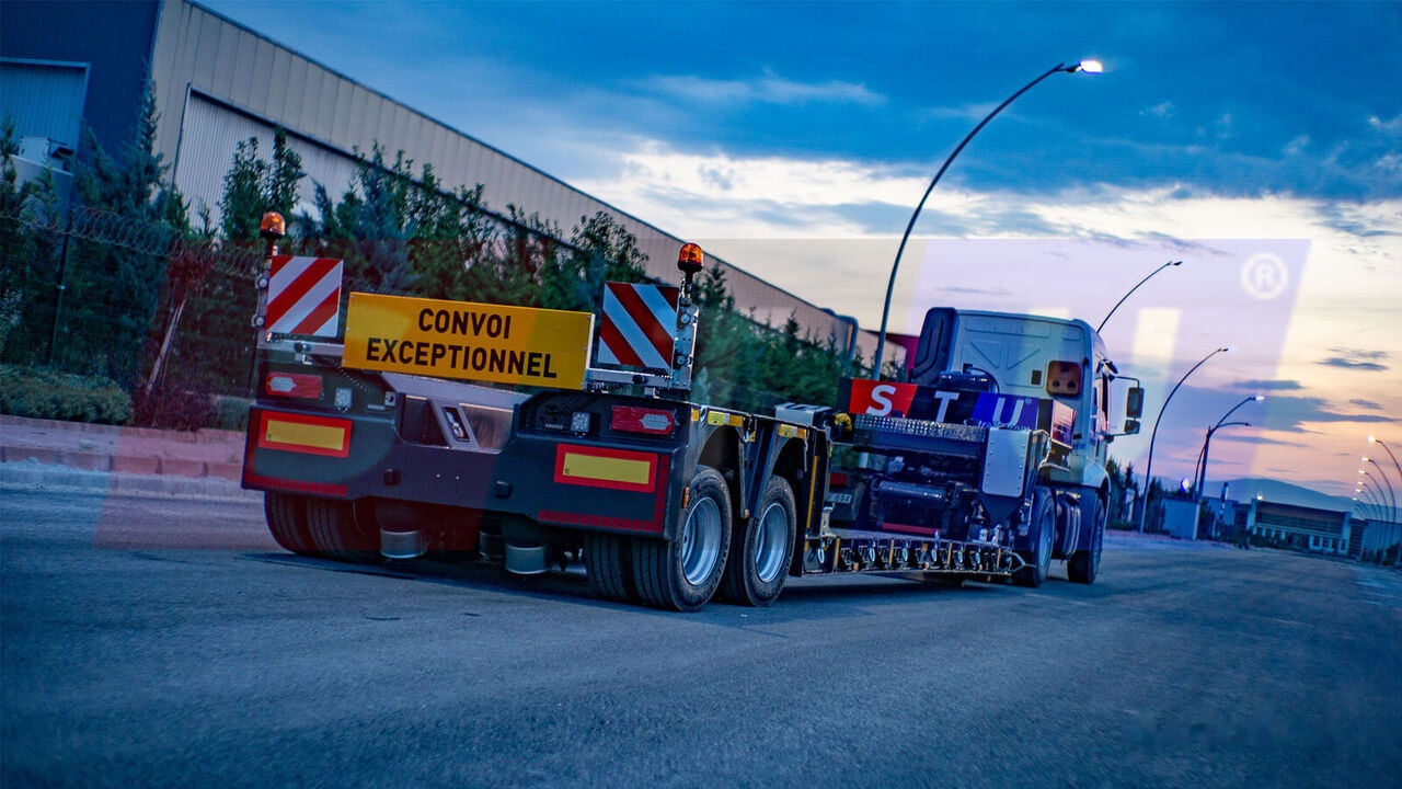 신규 저하대 세미 트레일러 STU 2 Axle Extendable Low Loader : 사진 21