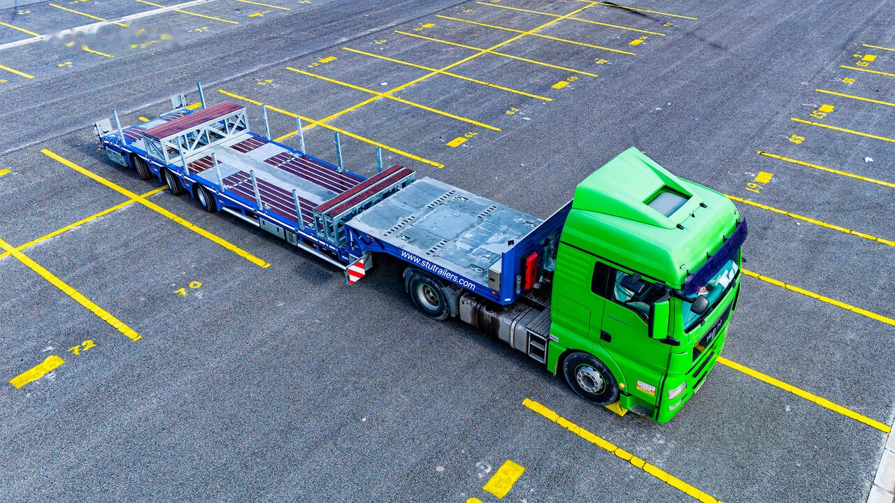 STU 3 Axle Hydraulic Steering Low Loader - 저하대 세미 트레일러 : 사진 5 STU 3 Axle Hydraulic Steering Low Loader - 저하대 세미 트레일러 : 사진 5