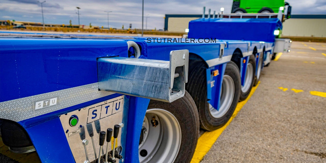 STU 5 Axle Hydraulic Steering Lowbed - 저하대 세미 트레일러 : 사진 4 STU 5 Axle Hydraulic Steering Lowbed - 저하대 세미 트레일러 : 사진 4