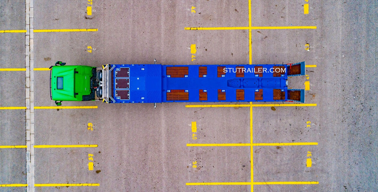 STU 5 Axle Hydraulic Steering Lowbed - 저하대 세미 트레일러 : 사진 3 STU 5 Axle Hydraulic Steering Lowbed - 저하대 세미 트레일러 : 사진 3