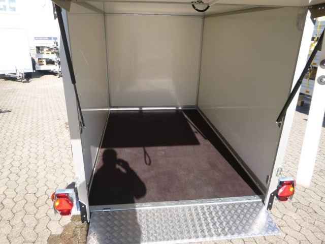 Humbaur Koffer Absenkanhänger mit E-Pumpe HKT 183117-18P, 100 km/h 1,8 t. 3100 x 1765 x 1800 mm - 밀폐형 박스 트레일러 : 사진 3 Humbaur Koffer Absenkanhänger mit E-Pumpe HKT 183117-18P, 100 km/h 1,8 t. 3100 x 1765 x 1800 mm - 밀폐형 박스 트레일러 : 사진 3