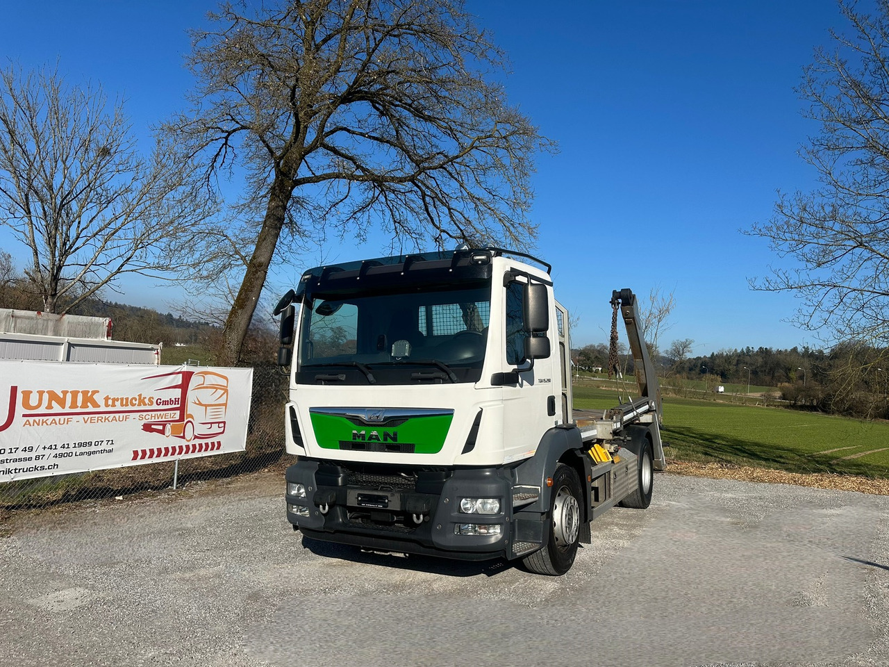 MAN TGM 15.290 4x2 Absetzkipper - 스킵 로더 트럭 : 사진 1 MAN TGM 15.290 4x2 Absetzkipper - 스킵 로더 트럭 : 사진 1
