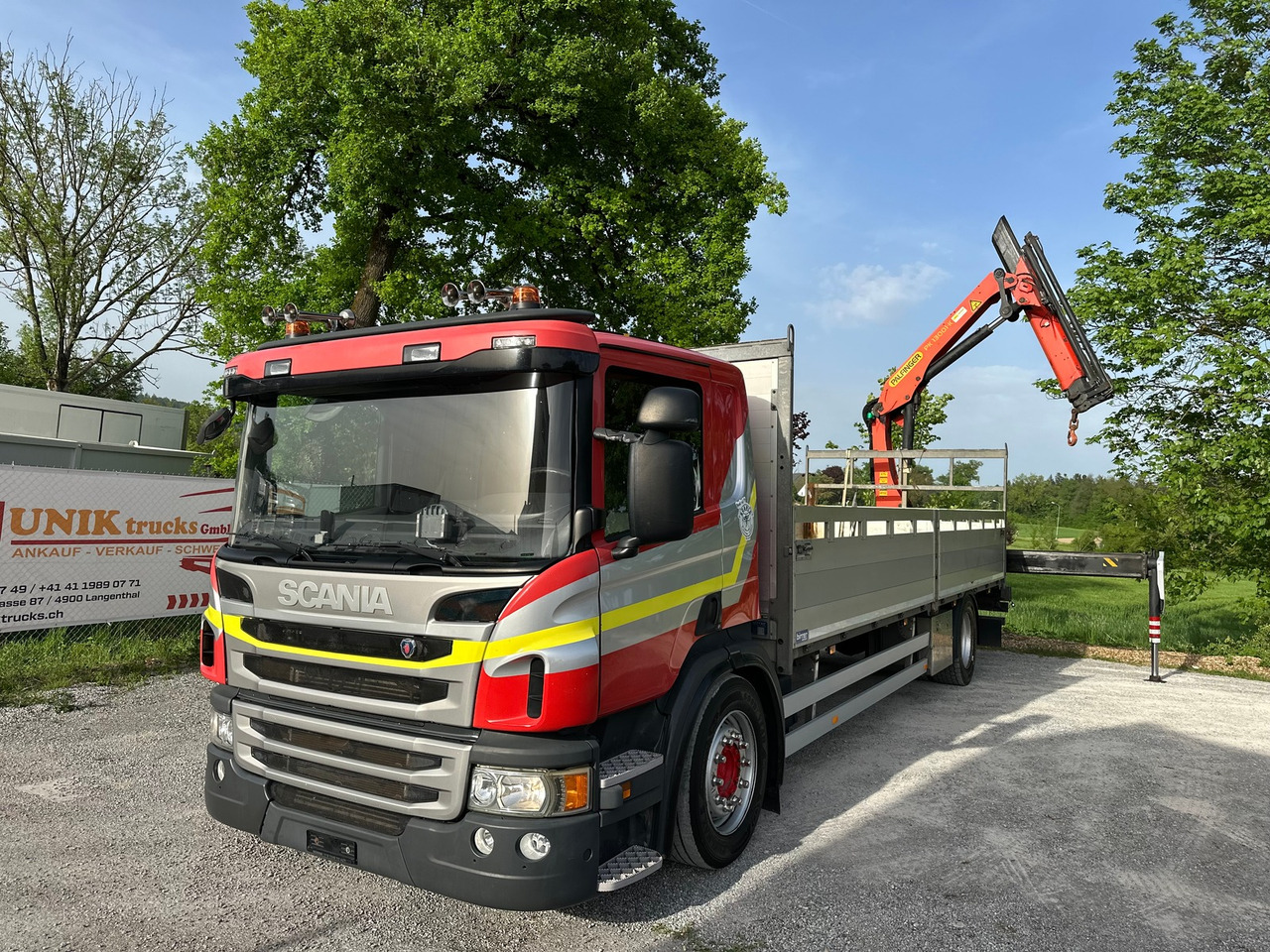 SCANIA P410 Euro6 4x2 Palfinger 13001 - 드롭사이드/ 플랫베드 트럭, 크레인 트럭 : 사진 1 SCANIA P410 Euro6 4x2 Palfinger 13001 - 드롭사이드/ 플랫베드 트럭, 크레인 트럭 : 사진 1
