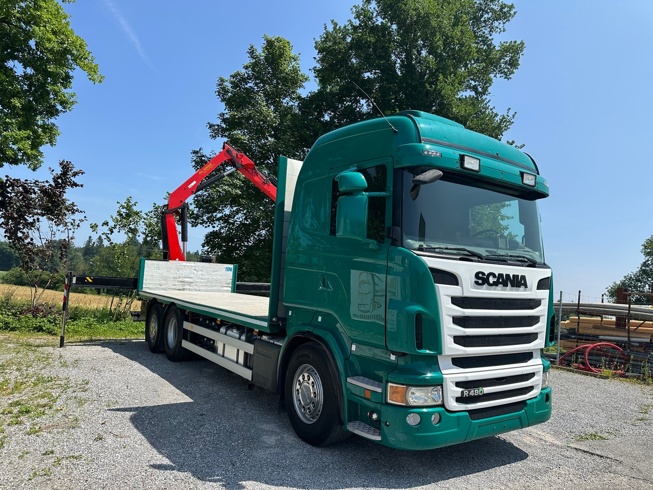 SCANIA R 480 6x2 Palfinger 16502 - 드롭사이드/ 플랫베드 트럭, 크레인 트럭 : 사진 3 SCANIA R 480 6x2 Palfinger 16502 - 드롭사이드/ 플랫베드 트럭, 크레인 트럭 : 사진 3