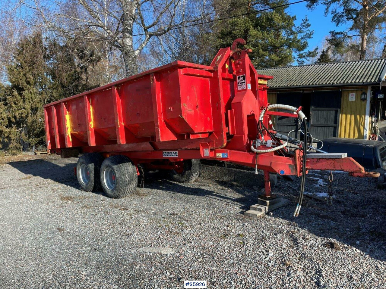 Bigab 7-10 hook truck trailer with flat - 롤오프/ 스킵 트레일러 : 사진 3 Bigab 7-10 hook truck trailer with flat - 롤오프/ 스킵 트레일러 : 사진 3