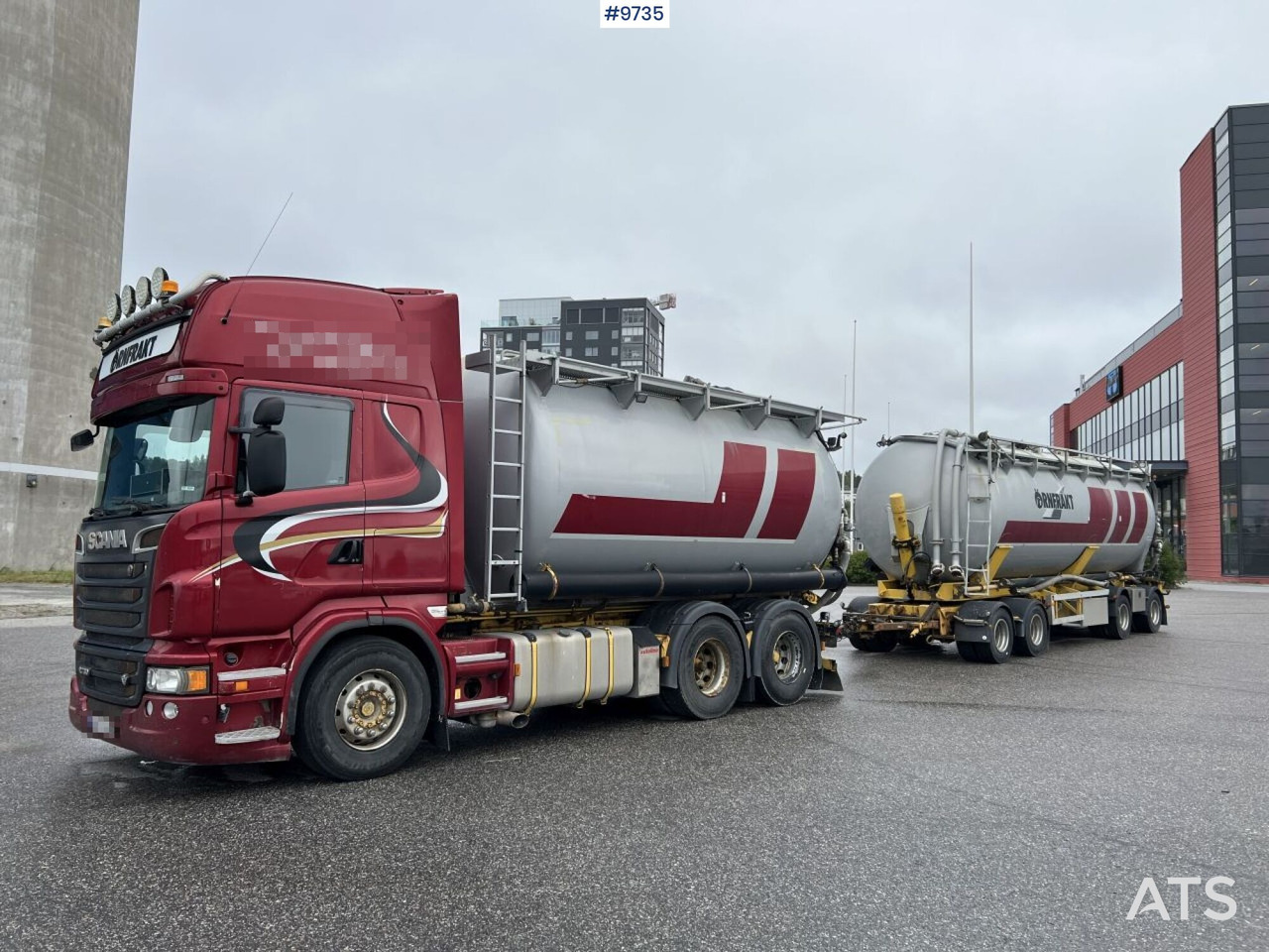 Bulk transport vehicle, Scania R730 with SITE AL-41-TPIK-4AK trailer - 유조트럭 : 사진 1 Bulk transport vehicle, Scania R730 with SITE AL-41-TPIK-4AK trailer - 유조트럭 : 사진 1