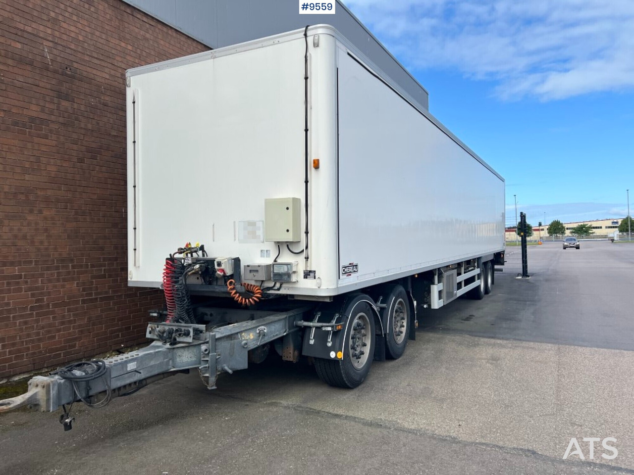 Container trailer Chereau CSD2 with Dolly - 밀폐형 박스 트레일러 : 사진 2 Container trailer Chereau CSD2 with Dolly - 밀폐형 박스 트레일러 : 사진 2