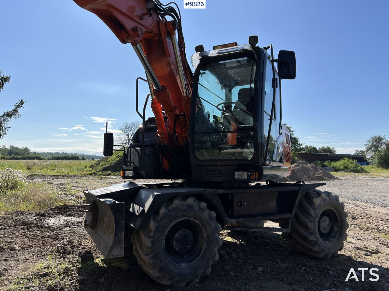 Hitachi ZX140 W-5B with rotor and planer bucket - 휠 굴삭기 : 사진 3 Hitachi ZX140 W-5B with rotor and planer bucket - 휠 굴삭기 : 사진 3