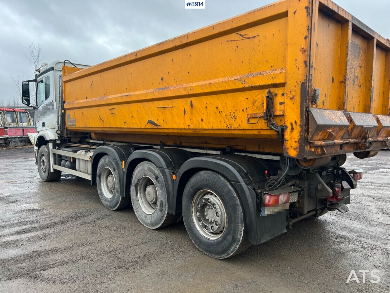 Hooklift Truck Mercedes-Benz Arocs with plow attachments - 후크 리프트 트럭 : 사진 3 Hooklift Truck Mercedes-Benz Arocs with plow attachments - 후크 리프트 트럭 : 사진 3