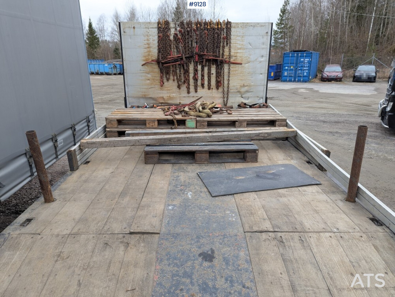 Machine trailer / Trombon trailer with hydraulic ramp - 저하대 세미 트레일러 : 사진 5 Machine trailer / Trombon trailer with hydraulic ramp - 저하대 세미 트레일러 : 사진 5