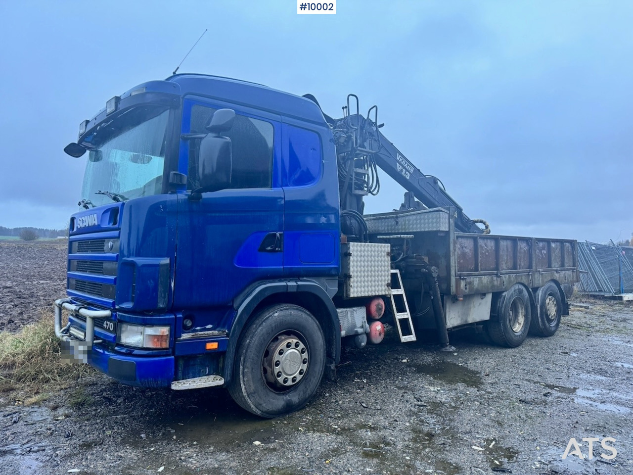 Scania R124 6x2 Flatbed truck with timber crane - 드롭사이드/ 플랫베드 트럭, 크레인 트럭 : 사진 1 Scania R124 6x2 Flatbed truck with timber crane - 드롭사이드/ 플랫베드 트럭, 크레인 트럭 : 사진 1