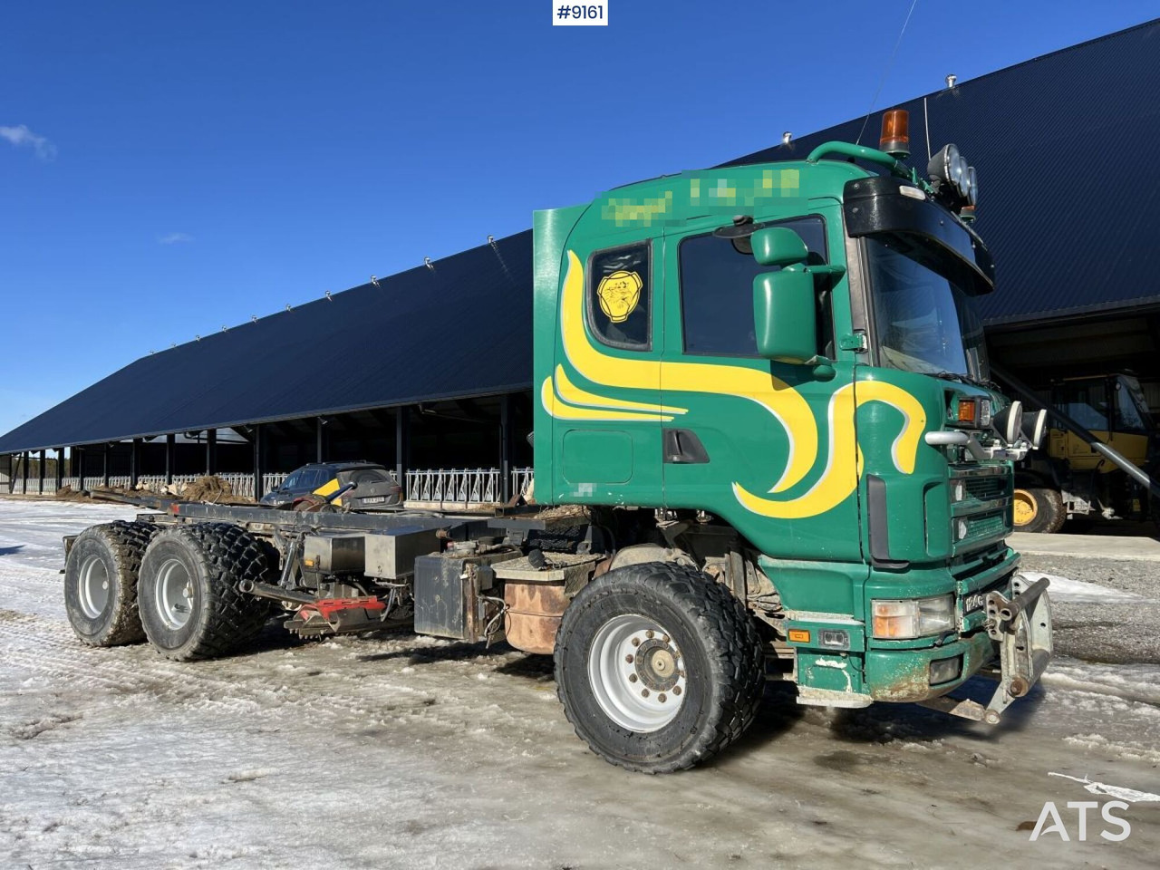 Scania R124 with cameleont quick lock, underbite and plow attachments - 캡 새시 트럭 : 사진 1 Scania R124 with cameleont quick lock, underbite and plow attachments - 캡 새시 트럭 : 사진 1