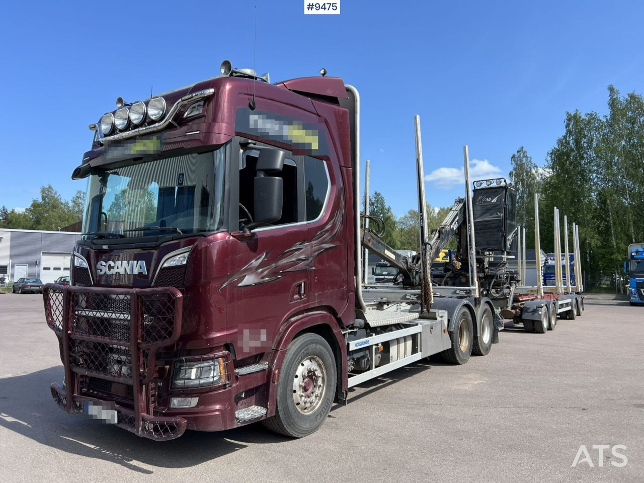 Scania R580 Timmerbil med kran och släp, Timmerekipage - 목재 트럭 : 사진 1 Scania R580 Timmerbil med kran och släp, Timmerekipage - 목재 트럭 : 사진 1