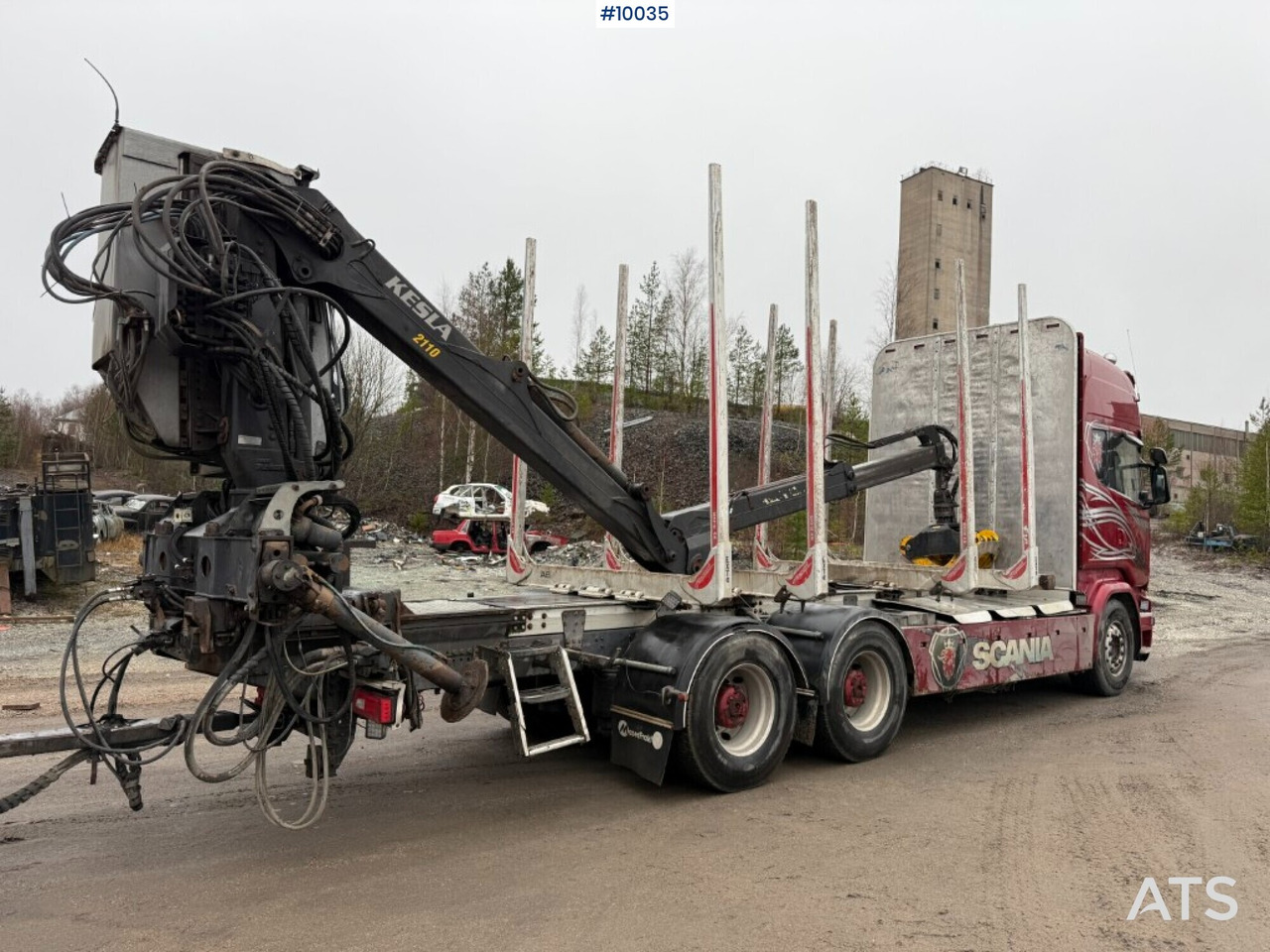Scania R730 timber truck with crane and trailer (VIDEO) - 목재 트럭, 크레인 트럭 : 사진 4 Scania R730 timber truck with crane and trailer (VIDEO) - 목재 트럭, 크레인 트럭 : 사진 4